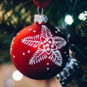 A Christmas ornament