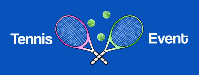 decorative Tennis Event banner