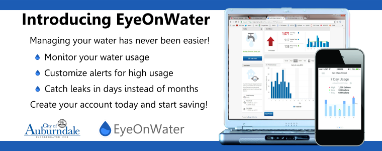 Text says Introducing Eye on Water